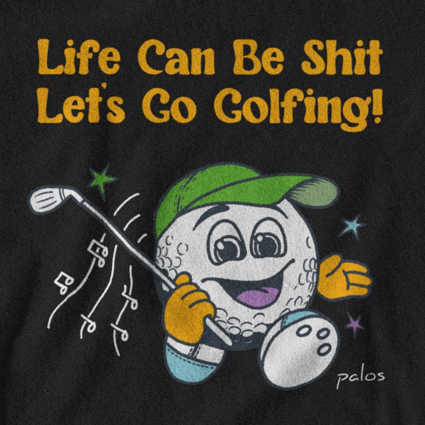 Let's Go Golfing! Heavyweight Tee - Palos