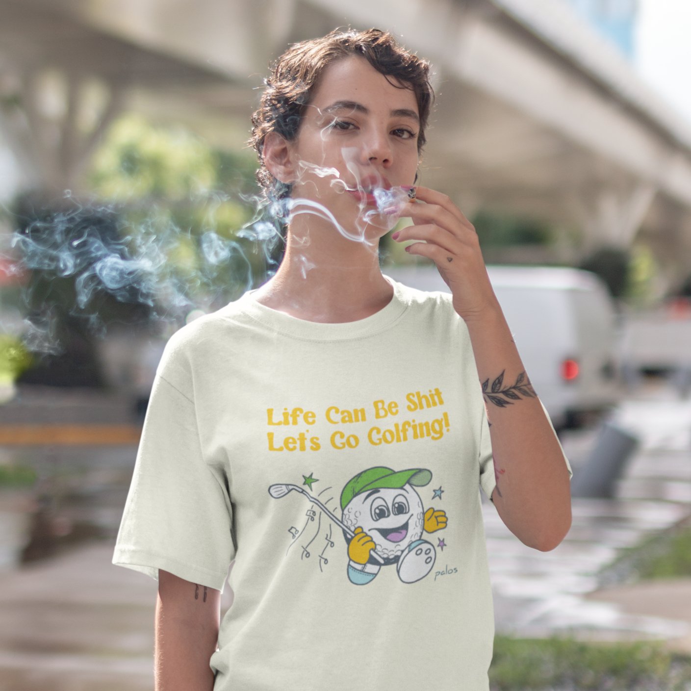 Let's Go Golfing! Heavyweight Tee - Palos