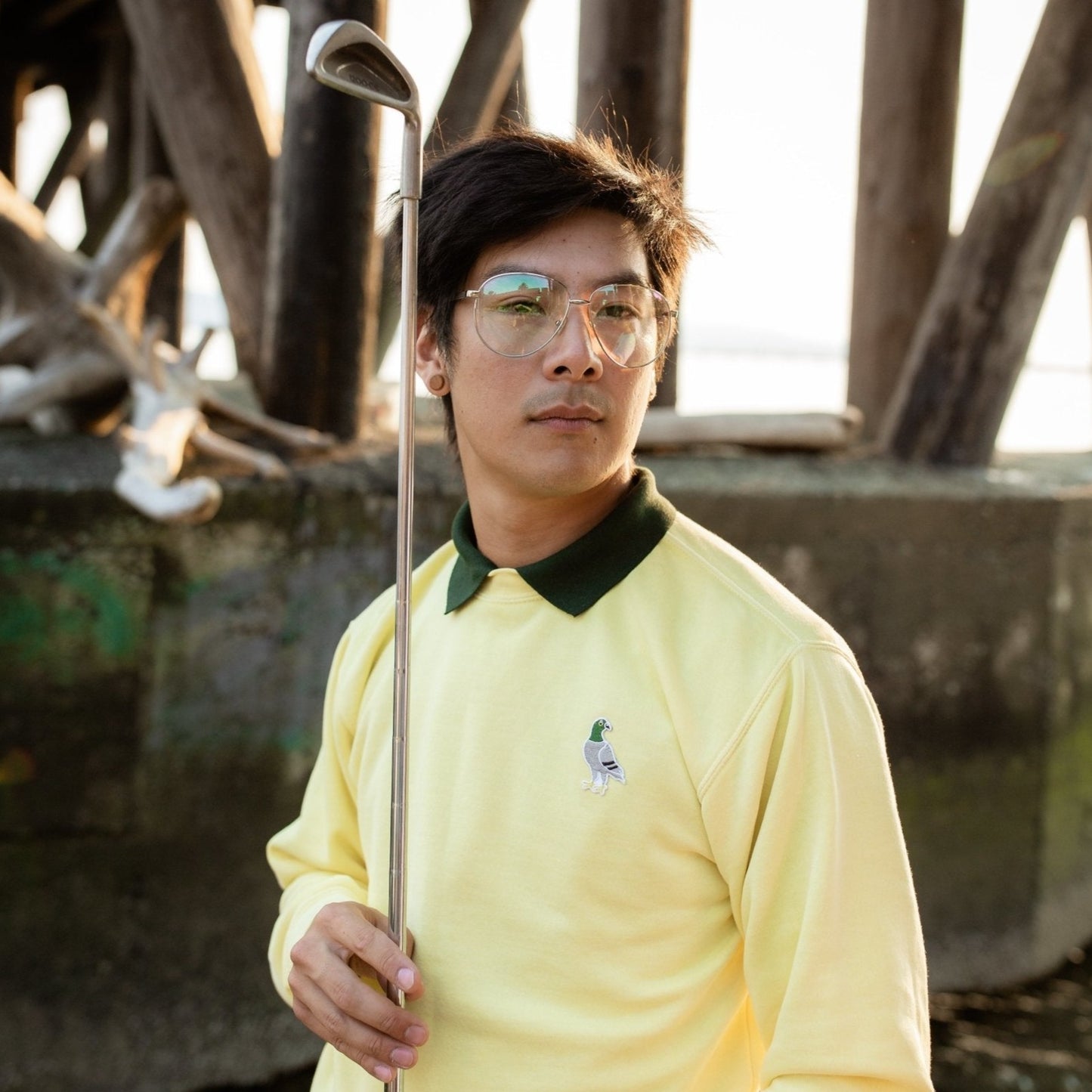 Pigeon Pigment Dyed Crewneck - Palos