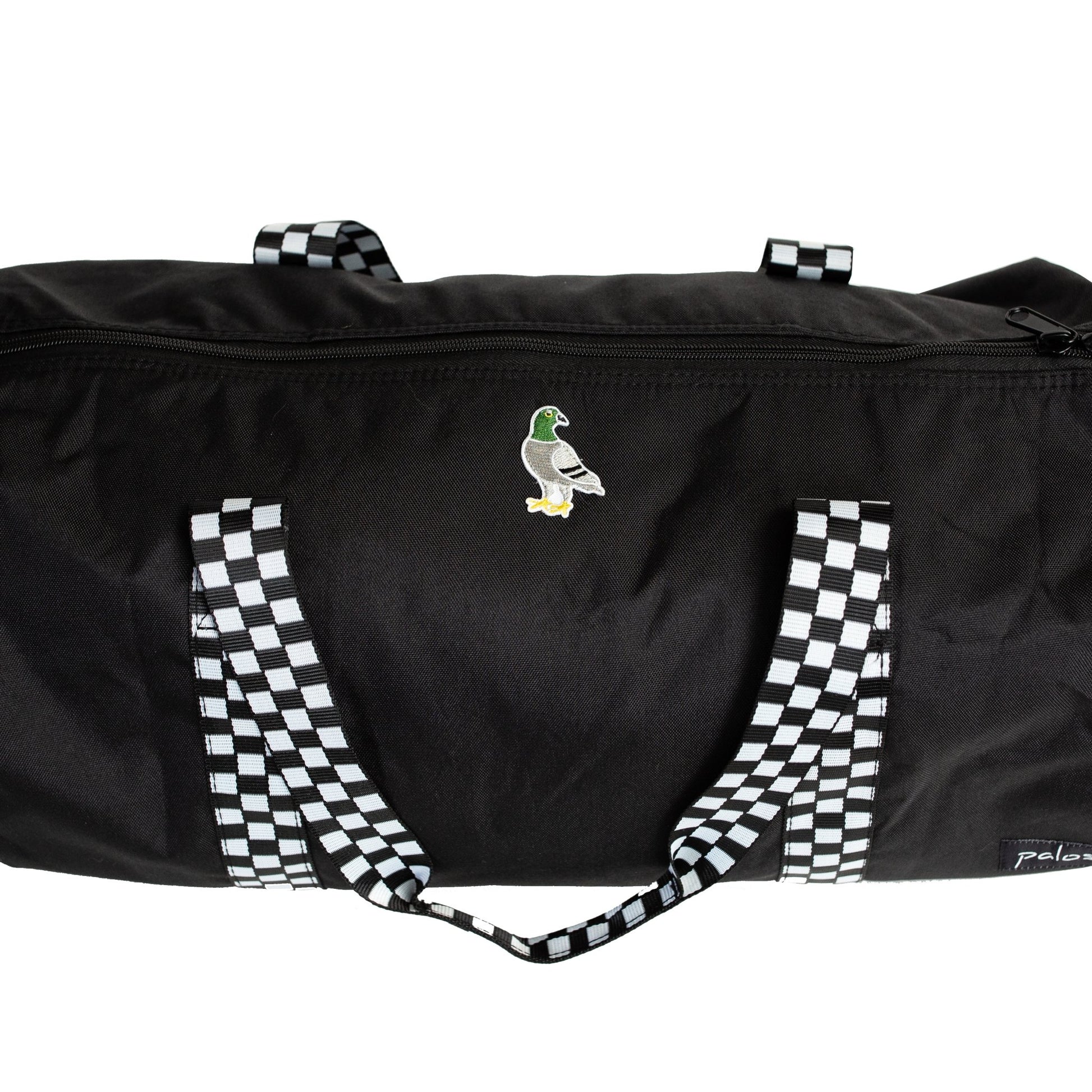INTERESTPRINT Black and White Checkered Pattern Outdoor Sports Travel  Duffel Bag
